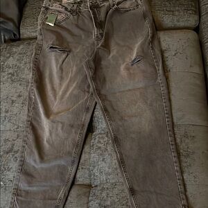 Distressed Charcoal jeans